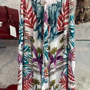 TAJ By SABRINA CRIPPA Tropical Print Kagu Pants Style#120242